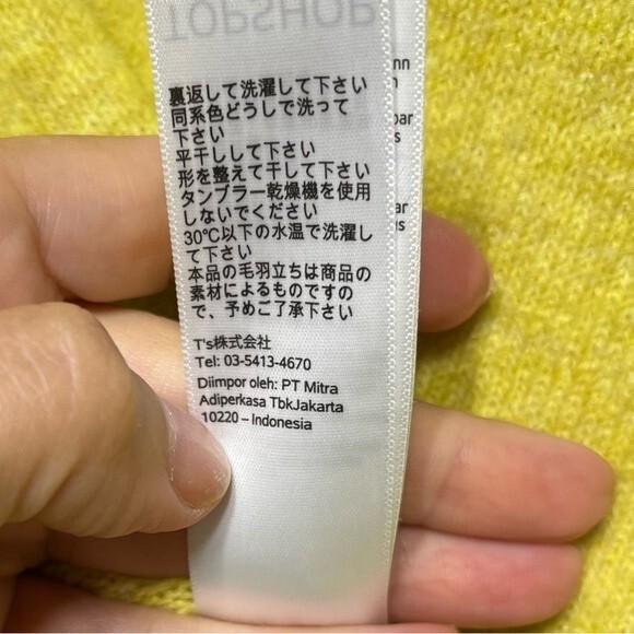 Topshop Wide Sleeve Crop Sweater in Yellow 6 NWOT - Picture 6 of 13